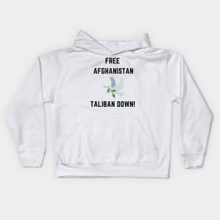 Free afghanistan taliban down Kids Hoodie